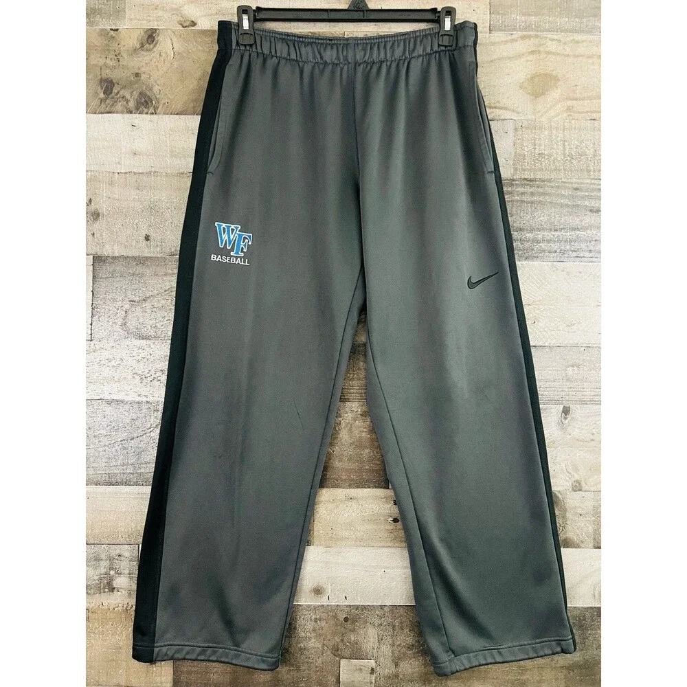 Nike Therma-FIT Wake Forest Baseball Training Pants Player Issued Gray Mens Sz L